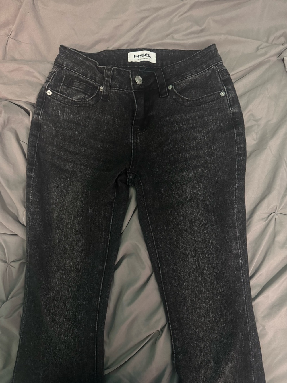RSQ Low Rise Black Bootcut Jeans
